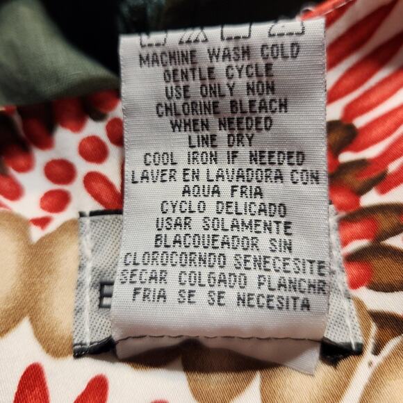 Breakin Loose $50 16 Red White Brown Cotton Stretch Fit & Flare Sleeveless Dress - Picture 8 of 10